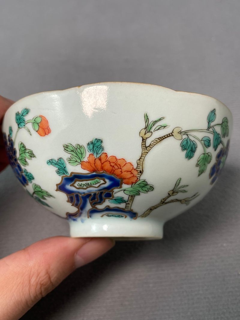 清乾隆 珐琅彩洞石花卉纹茶圆 - 图6