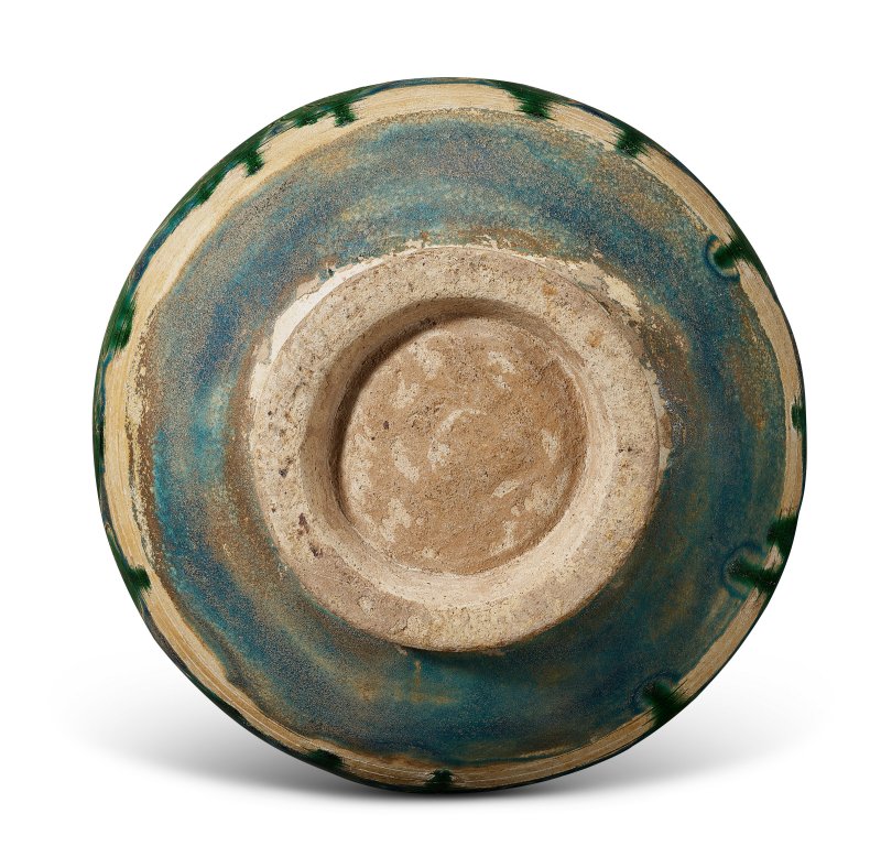元 磁州窯系三彩刻花花卉紋玉壺春瓶  CHINA, YUAN DYNASTY (1279-1368) - 图2