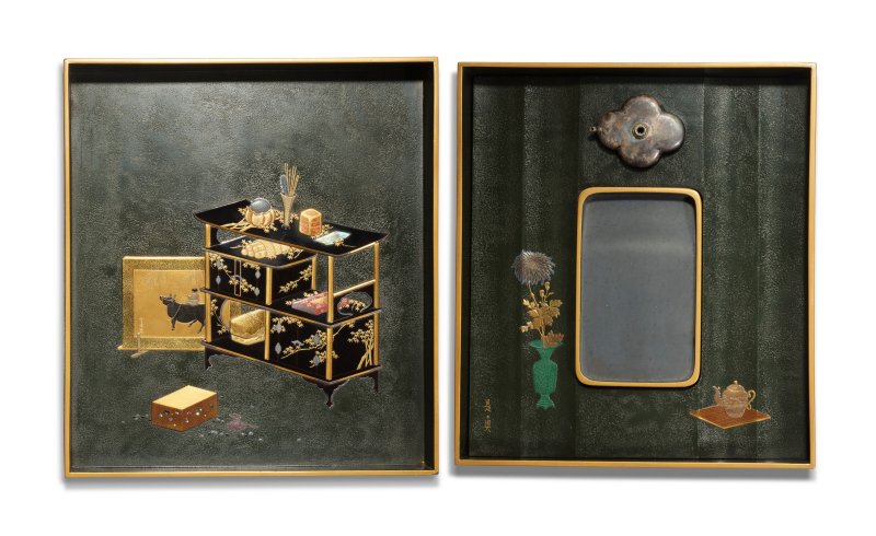 A LACQUER SUZURIBAKO (WRITING BOX) AND COVER  JAPAN, MEIJI PERIOD (EARLY 20TH CENTURY), BEARING THE SIGNATURE ZESHIN (SCHOOL OF SHIBATA ZESHIN; 1807-1891) - 图4