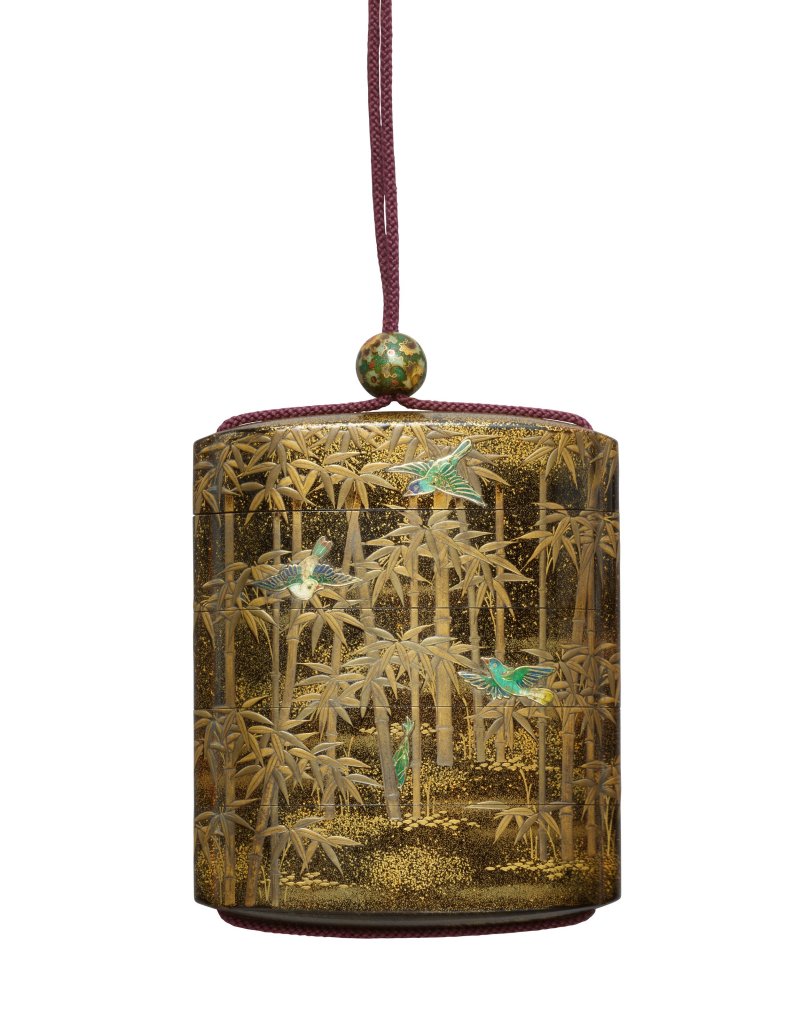 A GOLD LACQUER FOUR-CASE INRO  JAPAN, EDO PERIOD (19TH CENTURY), SIGNED KOMA KORYU SAKU (KOMA KORYU) - 图2