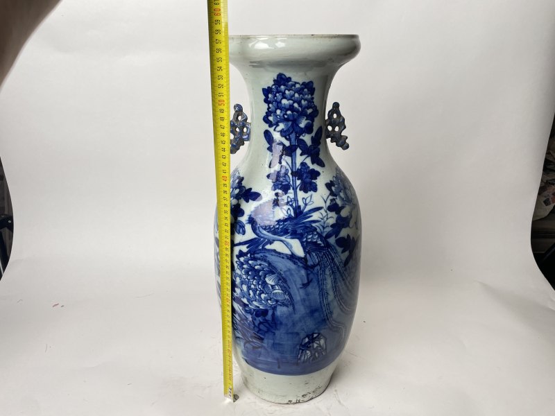 清 300件青花花鸟纹嫁妆瓶 - 图12