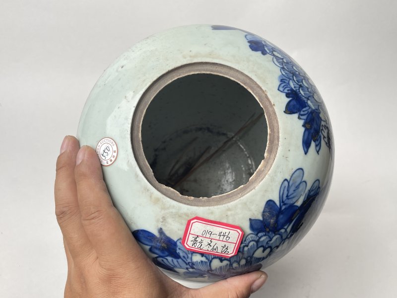 民国 青花花鸟纹罐 - 图5