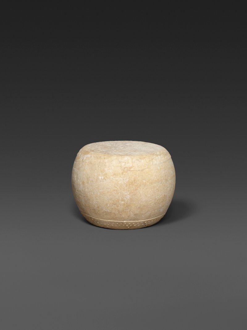 A RARE WHITE MARBLE DRUM STOOL  CHINA, 17TH-18TH CENTURY - 图1