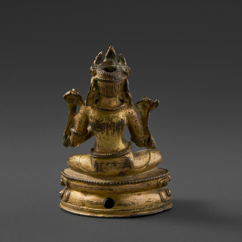 A GILT COPPER ALLOY FIGURE OF SYAMATARA  TIBET, 14TH CENTURY - 图4
