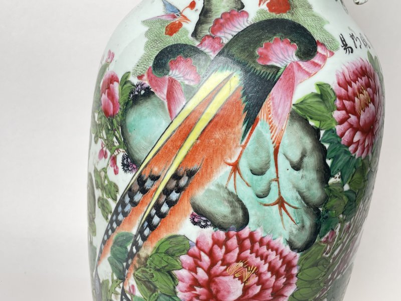 民国 300件粉彩花鸟纹嫁妆瓶 - 图6