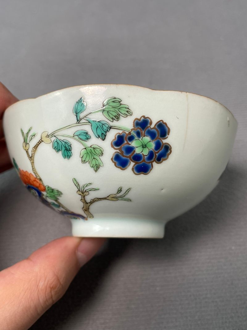 清乾隆 珐琅彩洞石花卉纹茶圆 - 图7