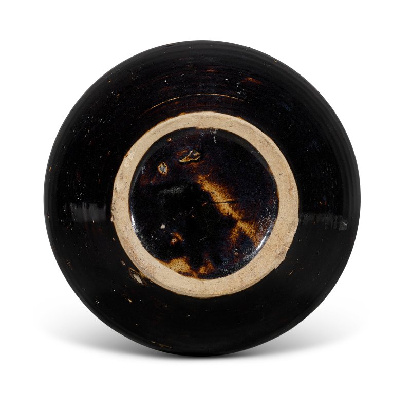 A CIZHOU-TYPE RUSSET-PAINTED BLACK-GLAZED VASE, TULUPING  CHINA, JIN DYNASTY (1115-1234) - 图2