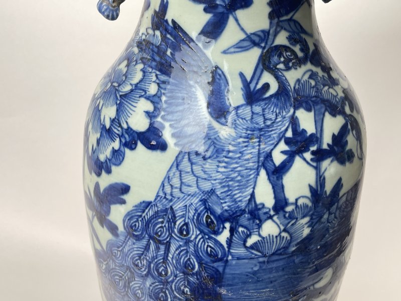 清 300件青花花鸟纹嫁妆瓶 - 图6