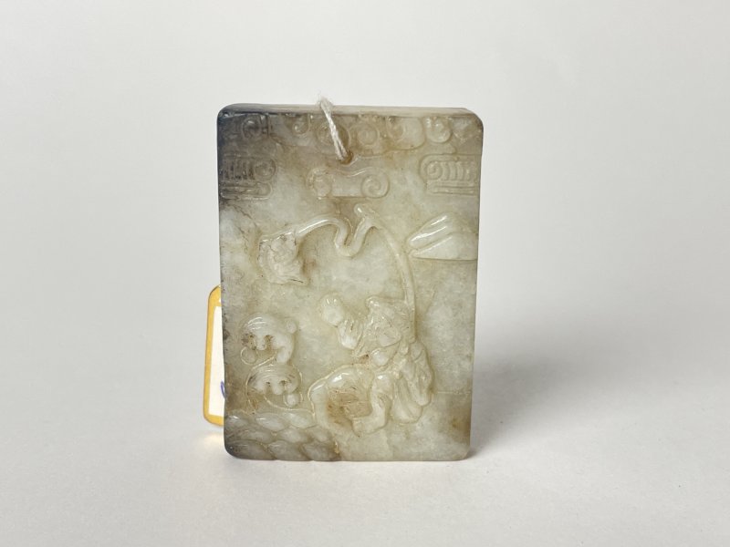 清 白玉子岗牌