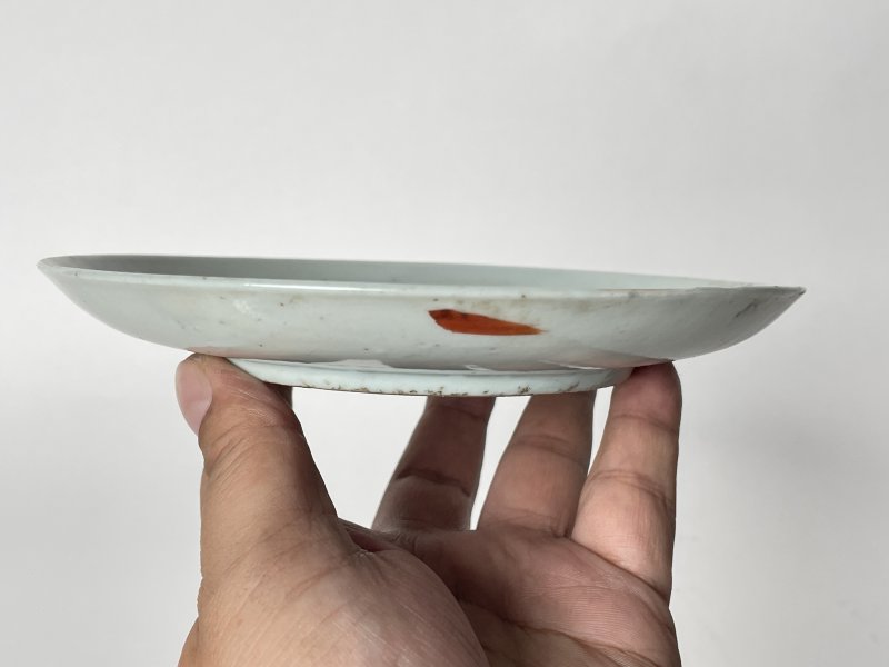 清 粉彩蝶恋花纹盘 - 图5