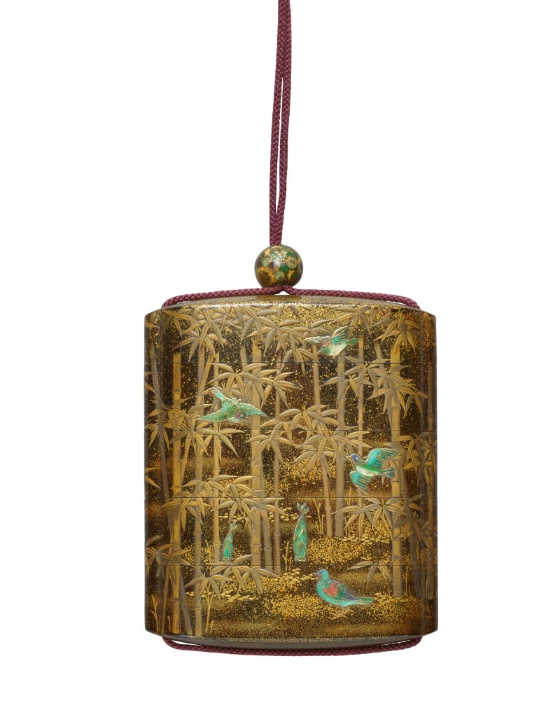 A GOLD LACQUER FOUR-CASE INRO  JAPAN, EDO PERIOD (19TH CENTURY), SIGNED KOMA KORYU SAKU (KOMA KORYU) - 图3