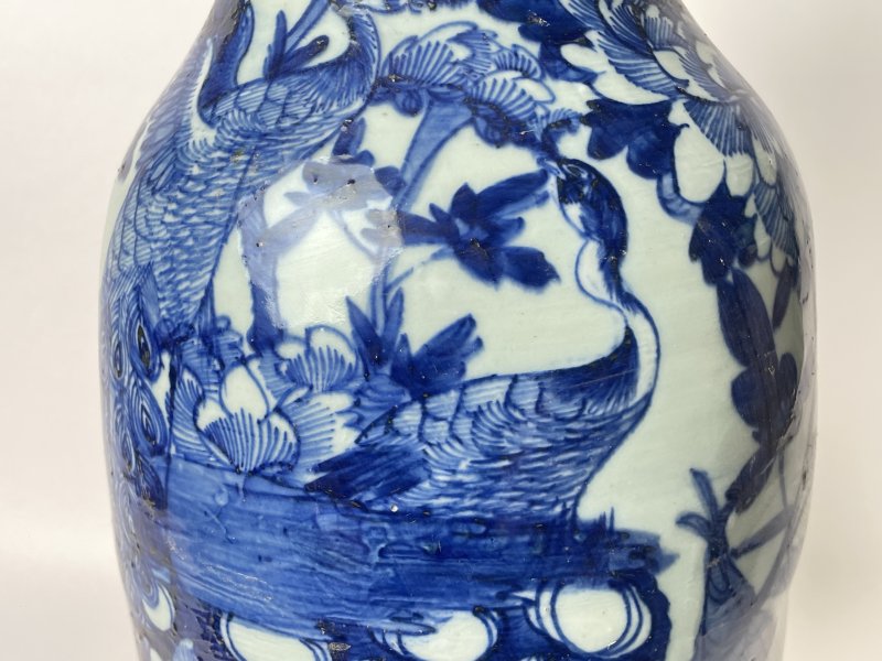 清 300件青花花鸟纹嫁妆瓶 - 图7
