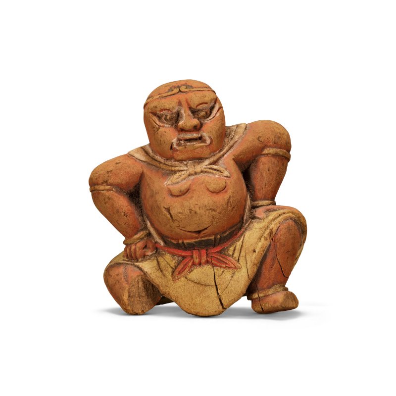 元 木雕彩繪天王像一組六件  YUAN DYNASTY (1279-1368) - 图13