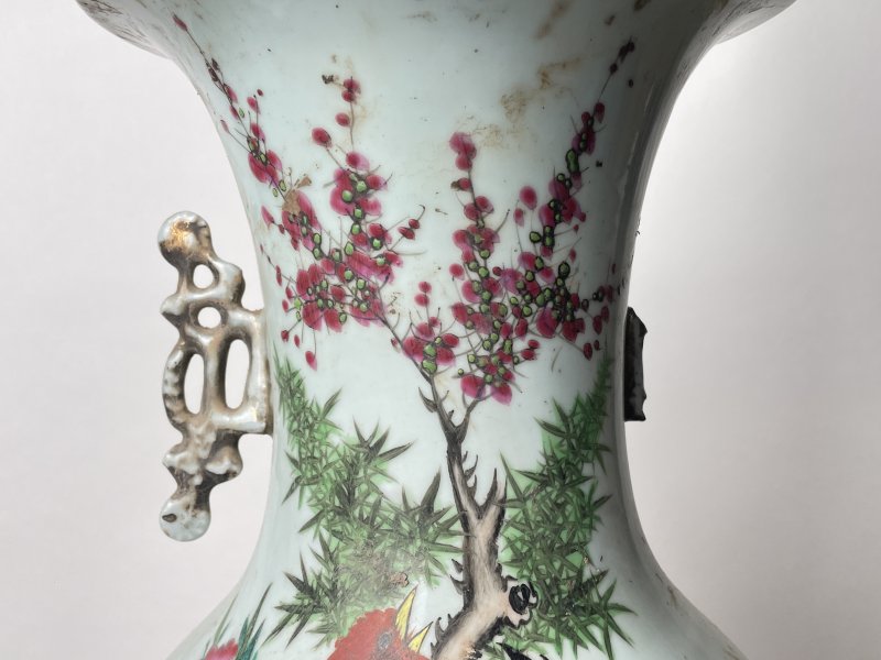 民国 300件粉彩花鸟纹嫁妆瓶 - 图7