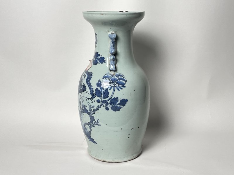 清晚期 150件青花凤穿花嫁妆瓶 - 图2