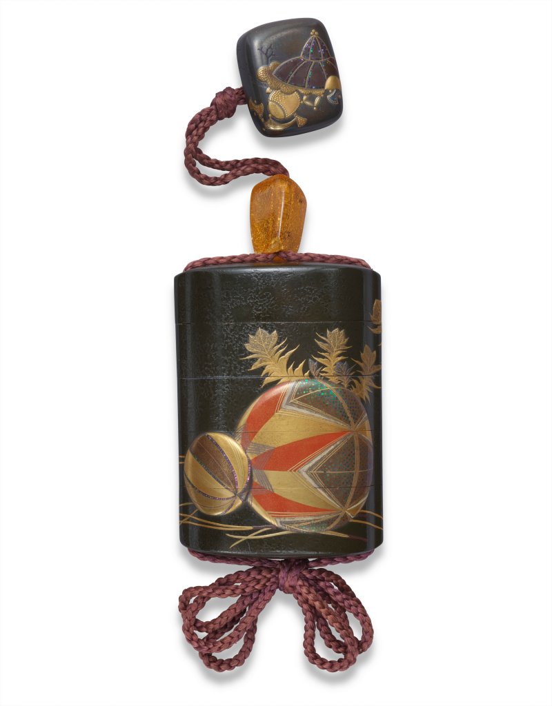 A LACQUER FOUR-CASE INRO WITH MATCHING LACQUER HAKO-NETSUKE  JAPAN, MEIJI PERIOD (LATE 19TH CENTURY), EACH SIGNED ZESHIN (SHIBATA ZESHIN; 1807-1891) - 图2