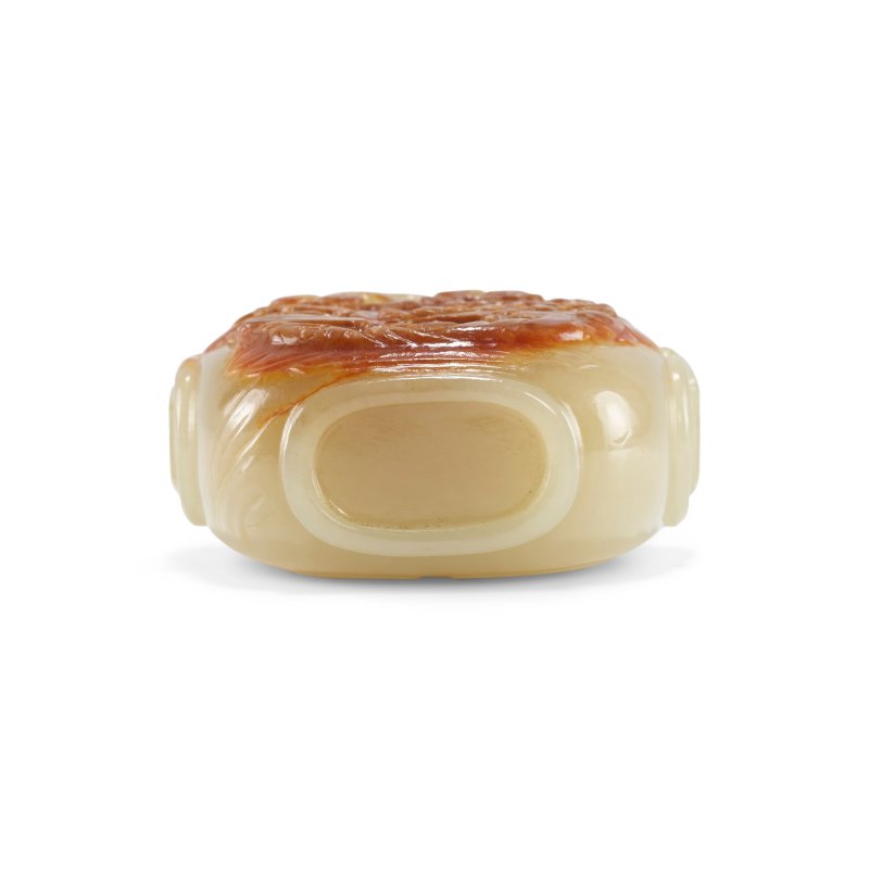 清十八/十九世紀 黃玉雕人物圖鼻煙壺  QING DYNASTY, 18TH-19TH CENTURY - 图5
