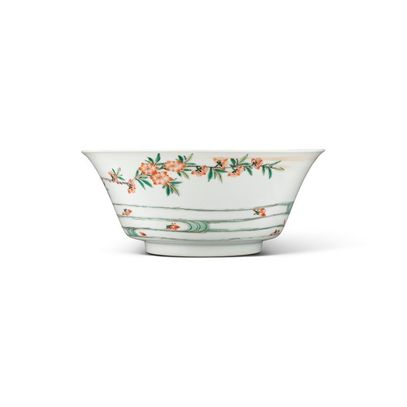 清康熙 五彩落花流水圖盌  KANGXI PERIOD (1662-1722) - 图3