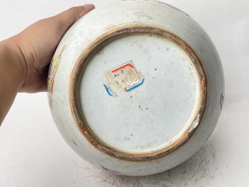 民国 粉彩无双谱人物罐 - 图7