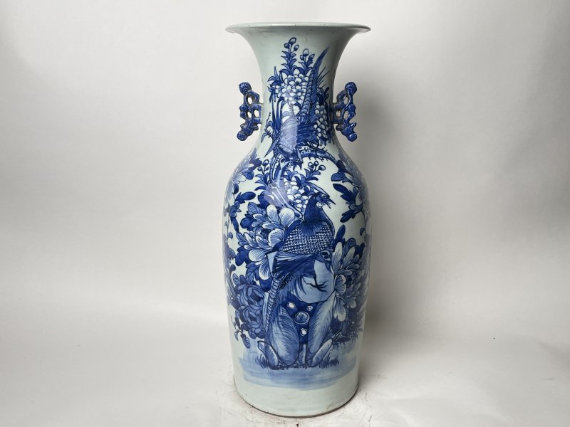 清 300件青花花鸟纹嫁妆瓶 - 图1