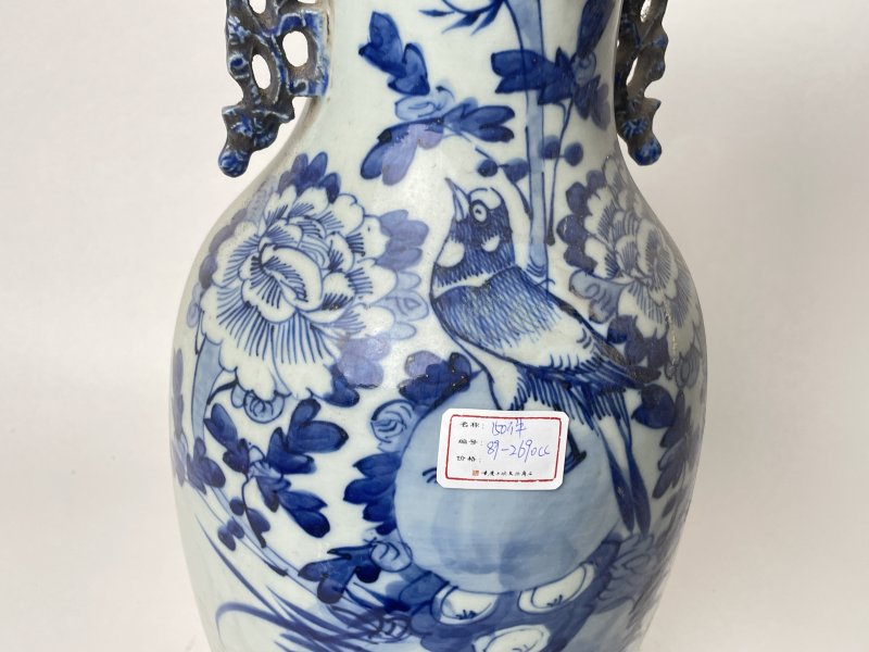清 150件青花花鸟纹嫁妆瓶 - 图5