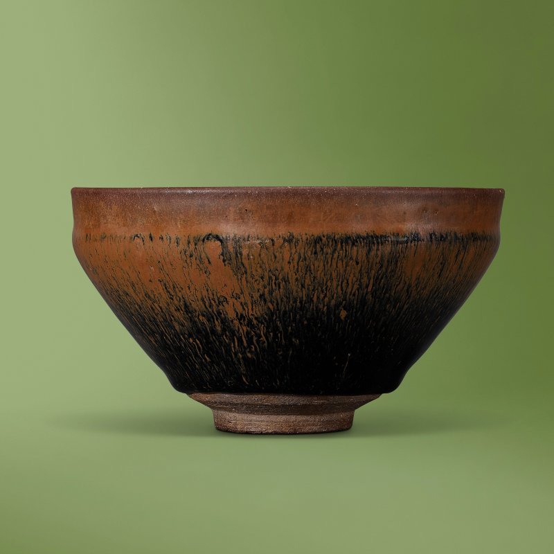 A JIAN 'HARE'S FUR' TEA BOWL  CHINA, SOUTHERN SONG DYNASTY (1127-1279)