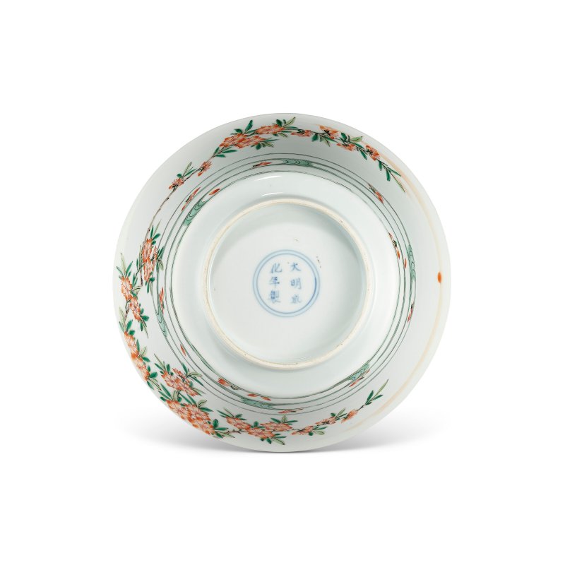 清康熙 五彩落花流水圖盌  KANGXI PERIOD (1662-1722) - 图4