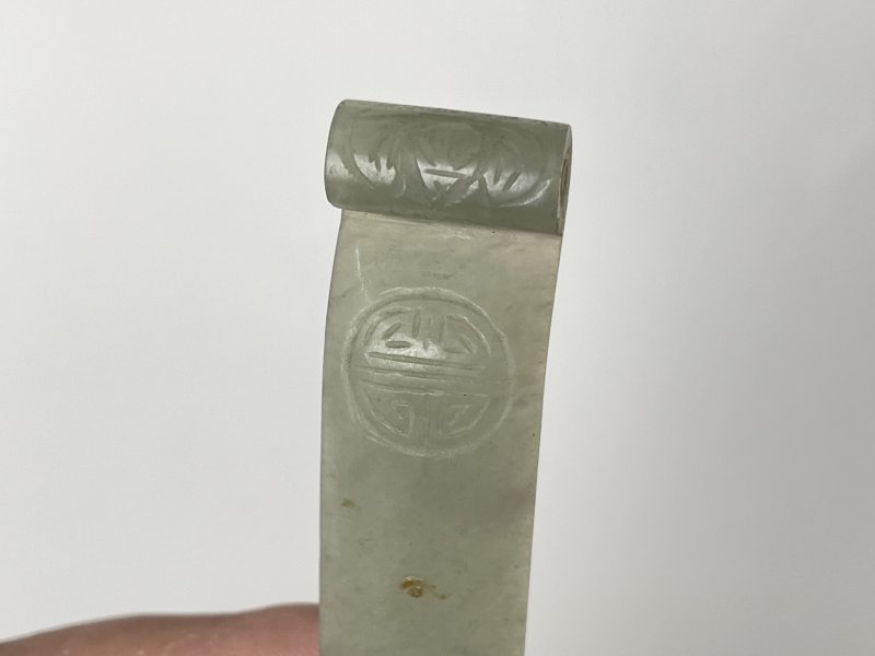 清 白玉发簪 - 图3