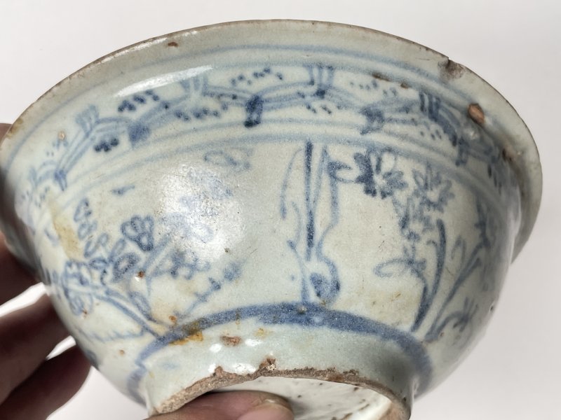 明 青花花卉纹碗 - 图5