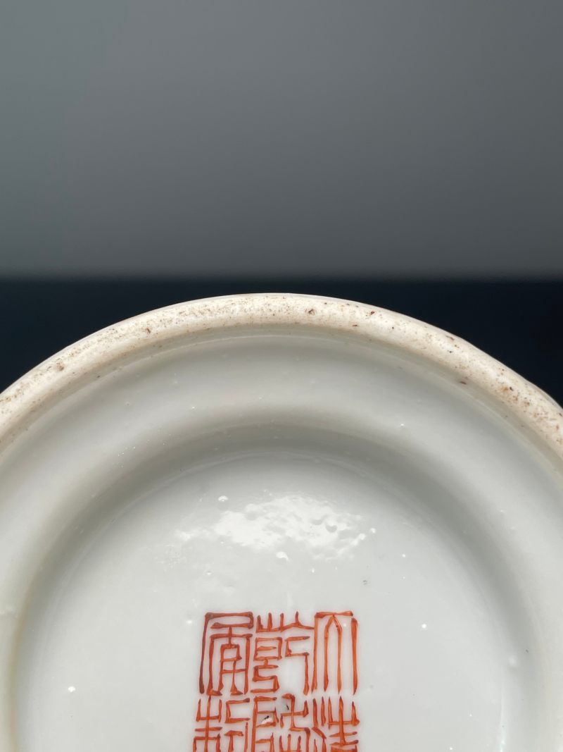 民国 粉彩百花不落地包袱葫芦瓶 - 图28