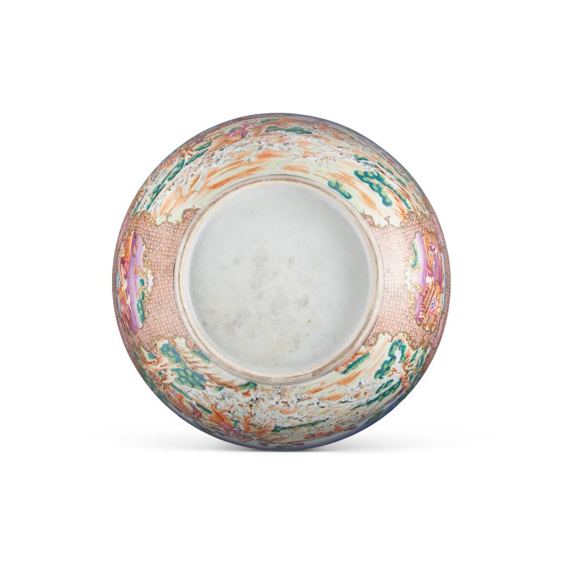 清乾隆約1785年 粉彩狩獵圖大盌  QIANLONG PERIOD, CIRCA 1785 - 图6