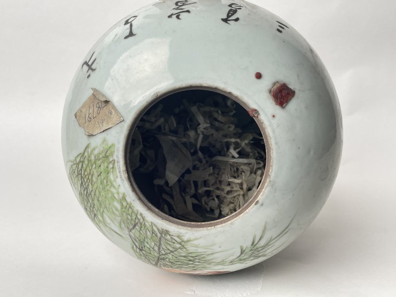 民国 粉彩花鸟纹罐 - 图12