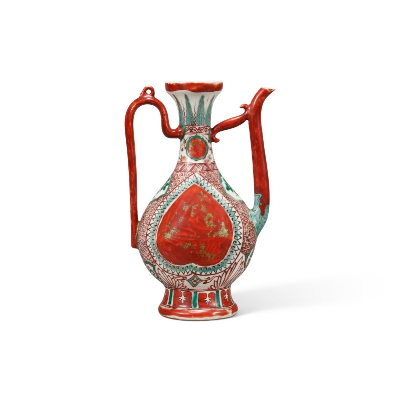 明十六世紀 五彩礬紅描金執壺  MING DYNASTY, 16TH CENTURY - 图2