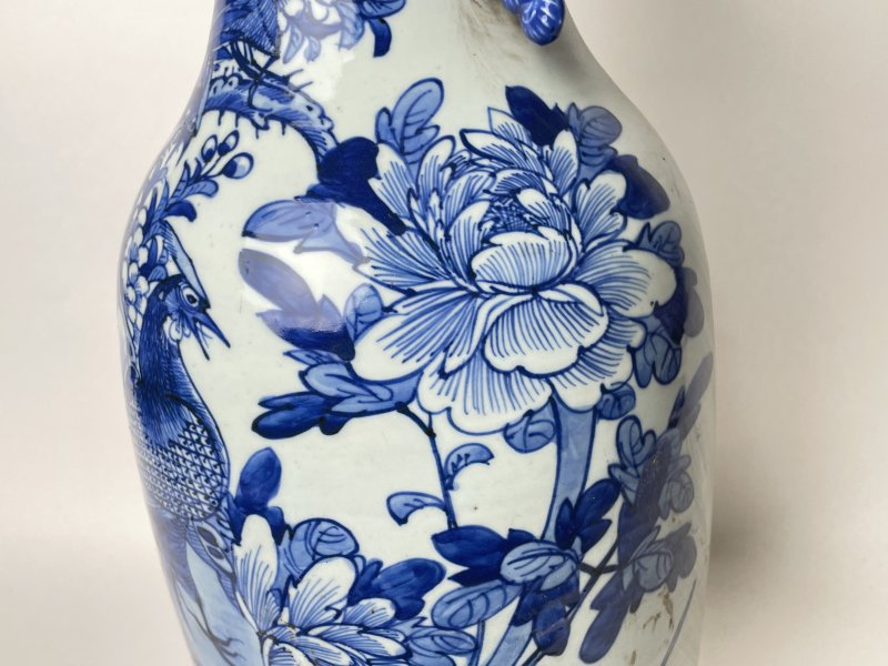 清 300件青花花鸟纹嫁妆瓶 - 图3