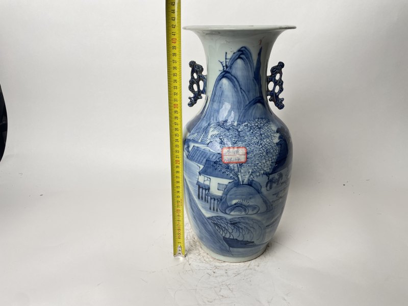 清 150件青花山水人物嫁妆瓶 - 图10