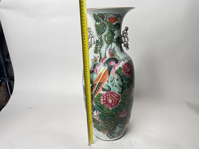民国 300件粉彩花鸟纹嫁妆瓶 - 图13