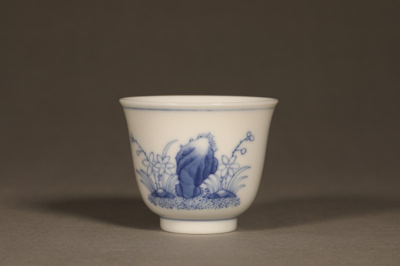 清光绪 青花花神茶圆 - 图3