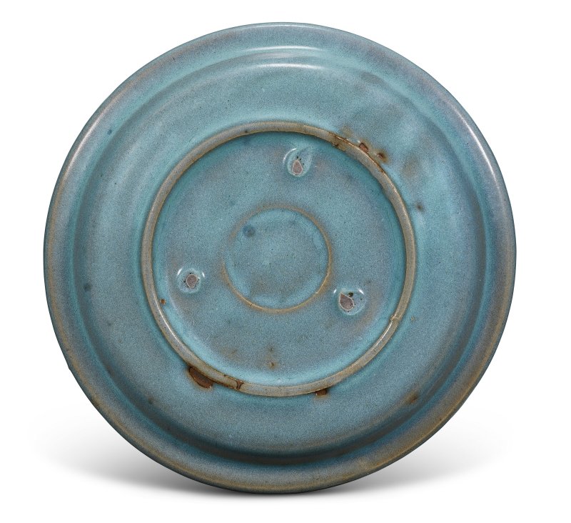 北宋/金 鈞窯天藍釉盤  CHINA, NORTHERN SONG-JIN DYNASTY (960-1234) - 图2