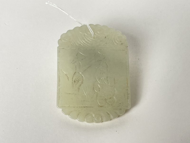 清 白玉牌 - 图1