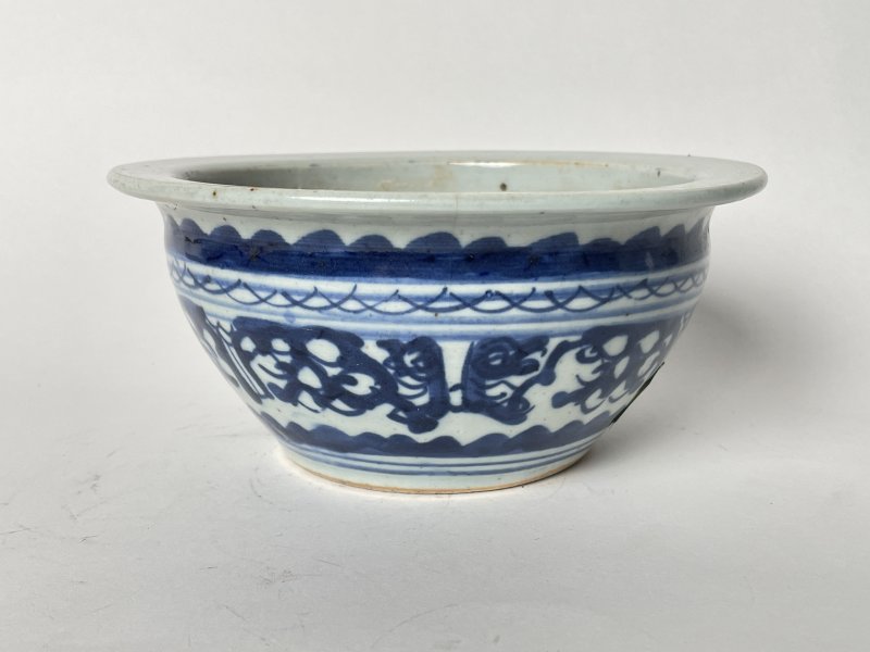 清 缠枝花卉纹香炉 - 图1