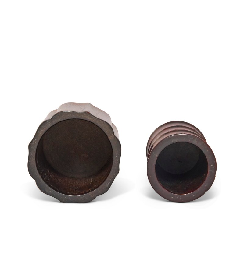 TWO SMALL HUANGHUALI BRUSH POTS  CHINA, QING DYNASTY, 18TH CENTURY - 图3