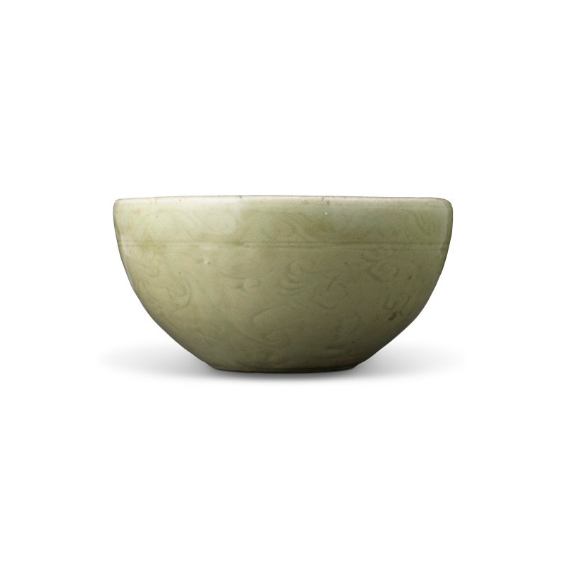 明 龍泉窯青釉刻花卉紋溫盌  MING DYNASTY (1368-1644) - 图5