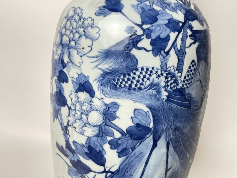 清 300件青花双凤纹嫁妆瓶 - 图5
