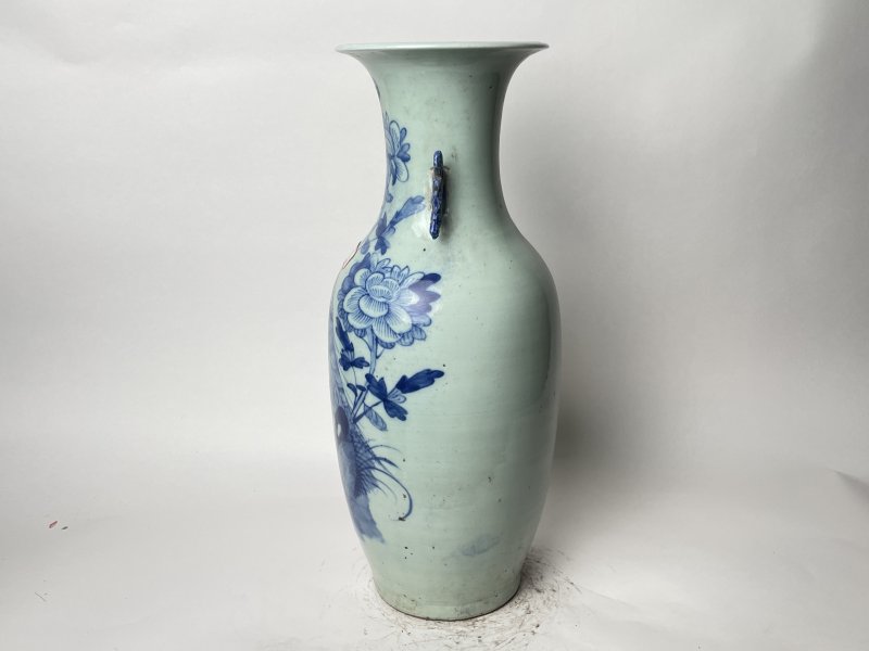 清 300件青花花鸟纹嫁妆瓶 - 图2