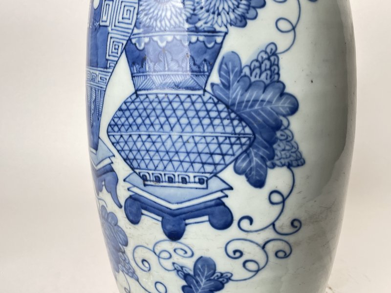 清 300件青花杂宝花卉纹嫁妆瓶 - 图8