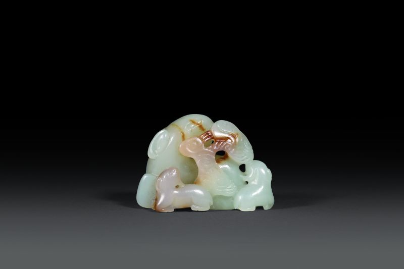 白玉三阳开泰