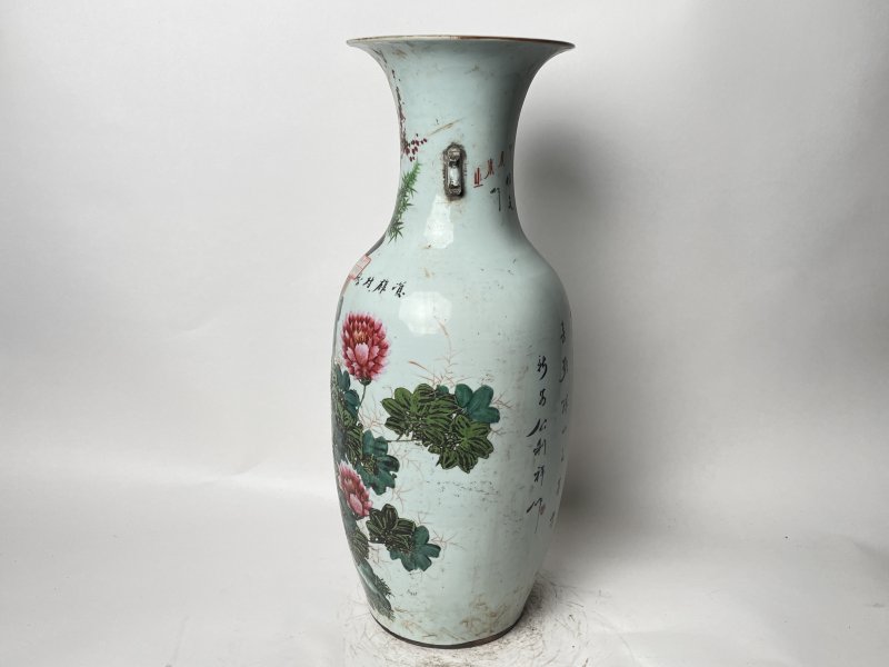 民国 300件粉彩花鸟纹嫁妆瓶 - 图2