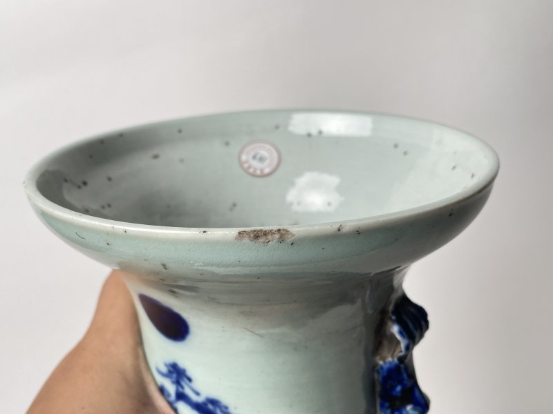 清 150件青花山水人物嫁妆瓶 - 图9