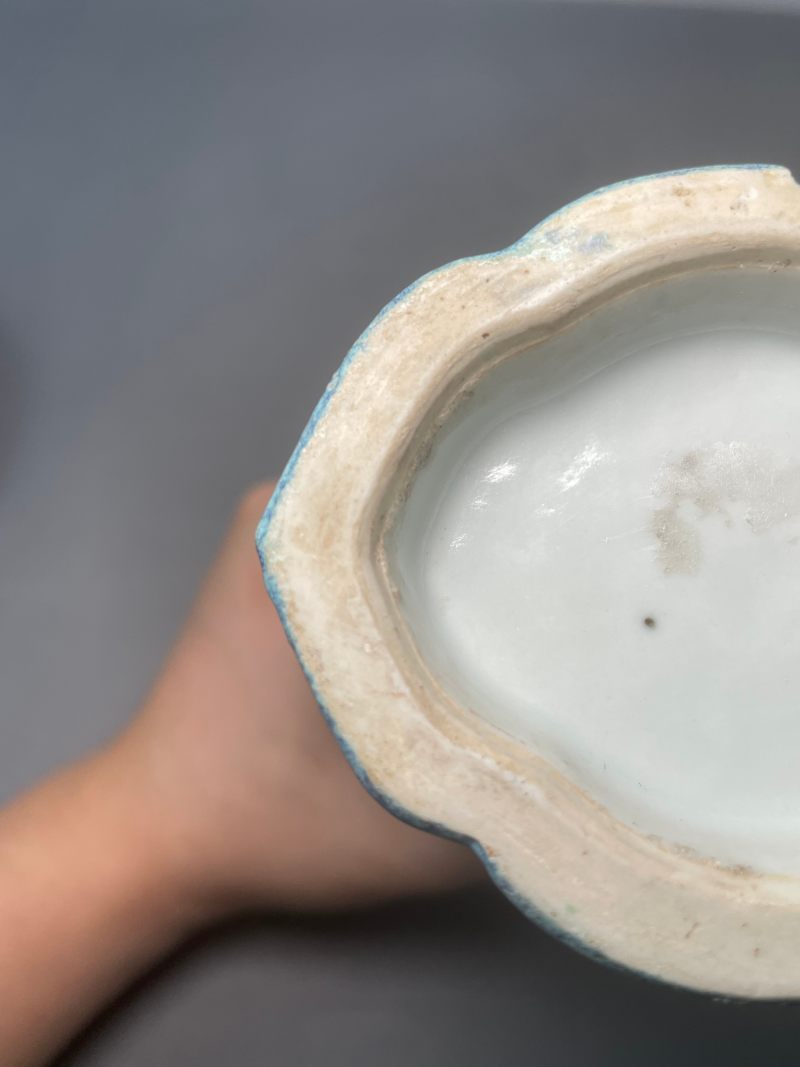 清晚期 炉均釉双耳海棠瓶 - 图25