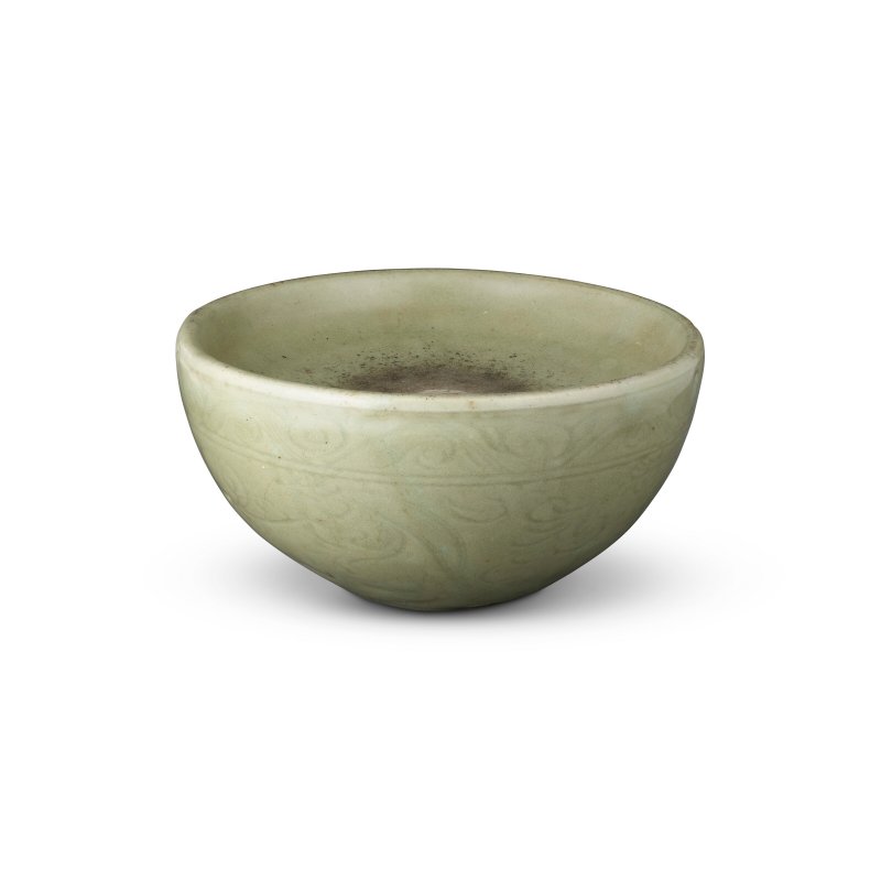 明 龍泉窯青釉刻花卉紋溫盌  MING DYNASTY (1368-1644) - 图2